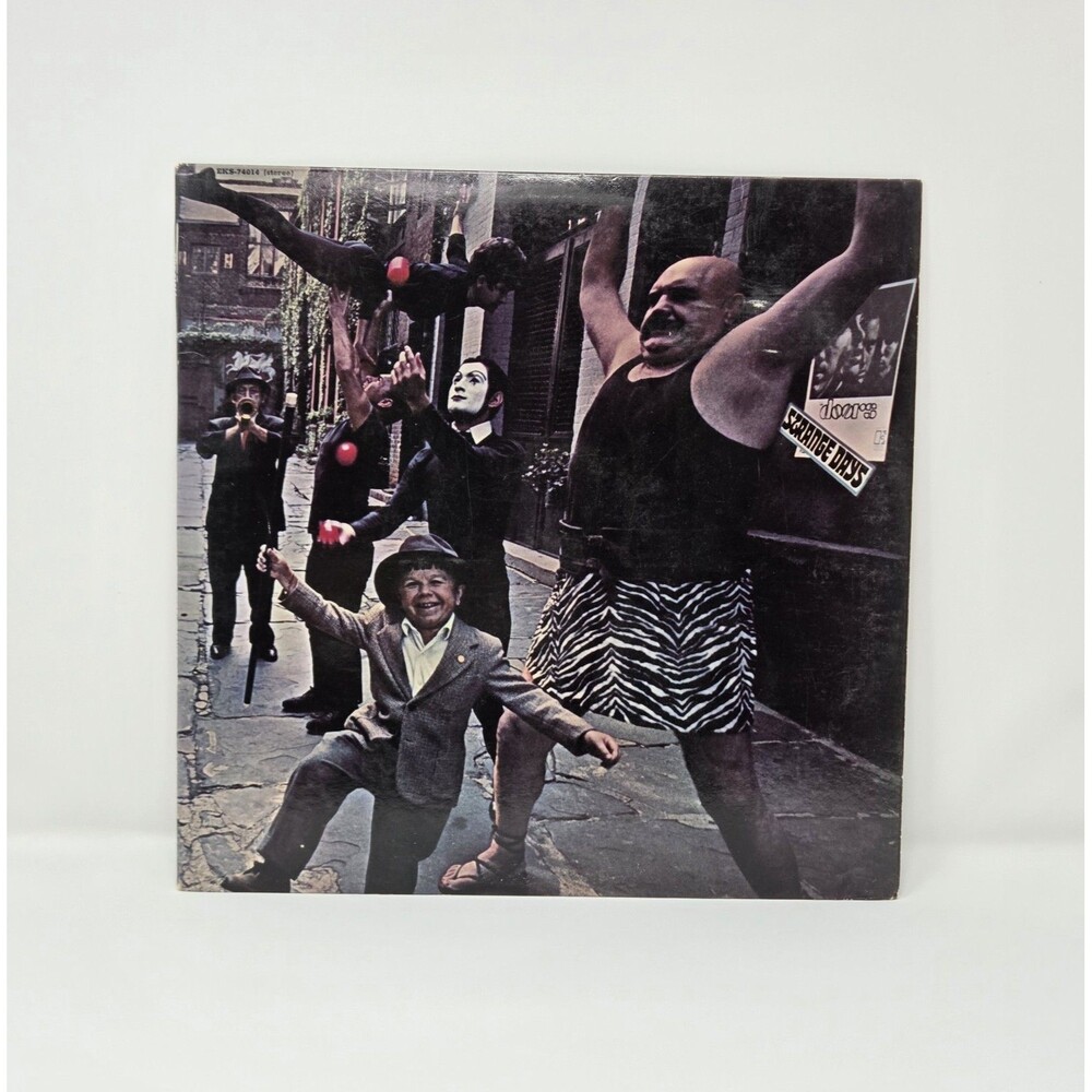 The Doors Strange Days‎ LP Elektra EKS-74014 1980s Repress Vinyl Record VG